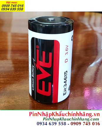 EVE ER34615; Pin nuôi nguồn PLC EVE ER34615 lithium 3.6v D 19000mAh chính hãng 